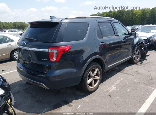 1FM5K8D85HGA67609 2017 FORD EXPLORER Gray Tył prawy