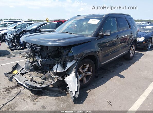 1FM5K8D85HGA67609 2017 FORD EXPLORER Gray Przód lewy