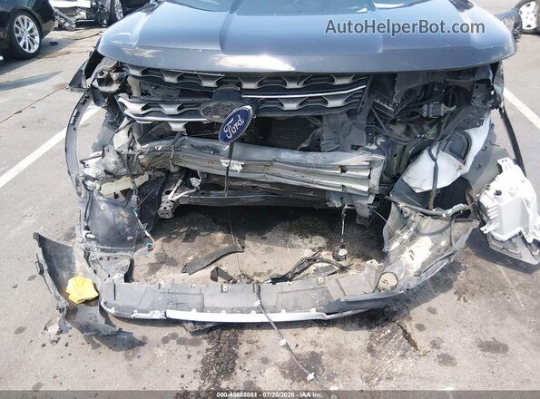 1FM5K8D85HGA67609 2017 FORD EXPLORER Gray Widok z przodu