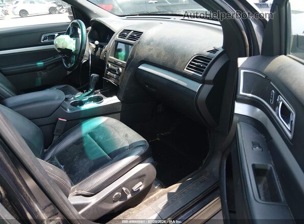 1FM5K8D85HGA67609 2017 FORD EXPLORER Gray Widok wnętrza z przodu