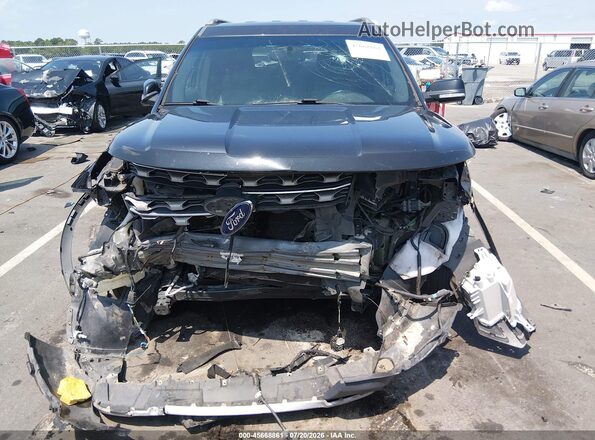 1FM5K8D85HGA67609 2017 FORD EXPLORER Gray Widok wnętrza z tyłu
