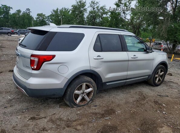 1FM5K8D85HGC88210 2017 FORD EXPLORER Серебряный Задняя правая четверть