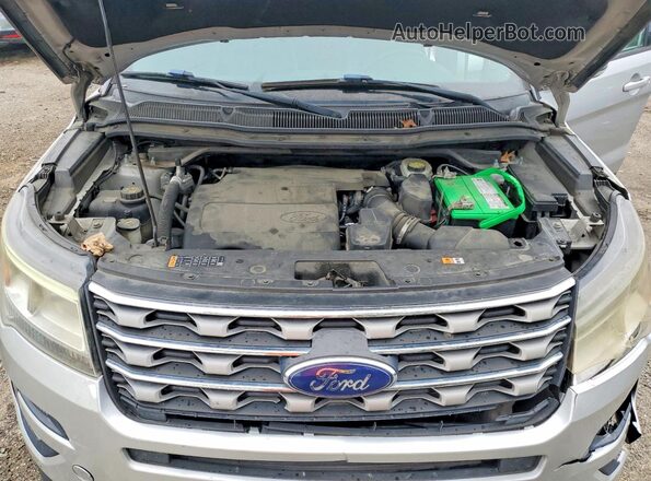 1FM5K8D85HGC88210 2017 FORD EXPLORER Серебряный Вид подкапотного пространства