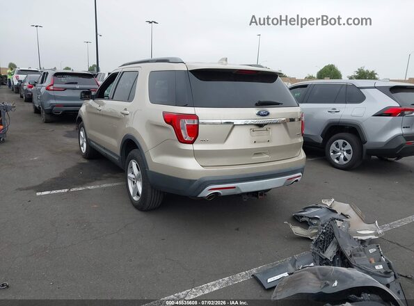 1FM5K8D85HGD57154 2017 FORD EXPLORER Beige Հետևի ձախ