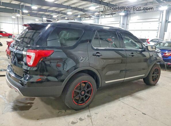 1FM5K8D85HGE11388 2017 FORD EXPLORER Black Задня права чверть