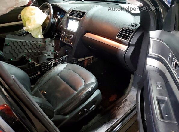 1FM5K8D85HGE11388 2017 FORD EXPLORER Black Вид панелі приладів