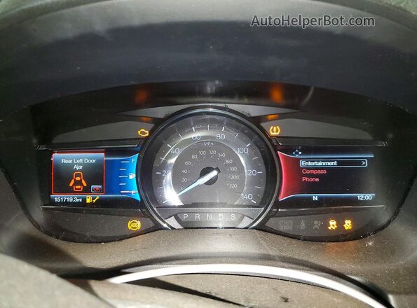 1FM5K8D85HGE11388 2017 FORD EXPLORER Black Вид щитка приладів