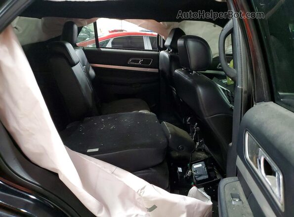 1FM5K8D85HGE11388 2017 FORD EXPLORER Black Вид задньої частини салону