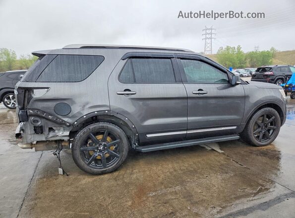 1FM5K8D85HGE13092 2017 FORD EXPLORER Gray Rear right