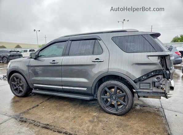 1FM5K8D85HGE13092 2017 FORD EXPLORER Gray Rear left