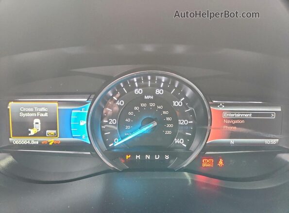 1FM5K8D85HGE13092 2017 FORD EXPLORER Gray Instrument cluster view