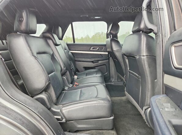 1FM5K8D85HGE13092 2017 FORD EXPLORER Gray Rear interior view