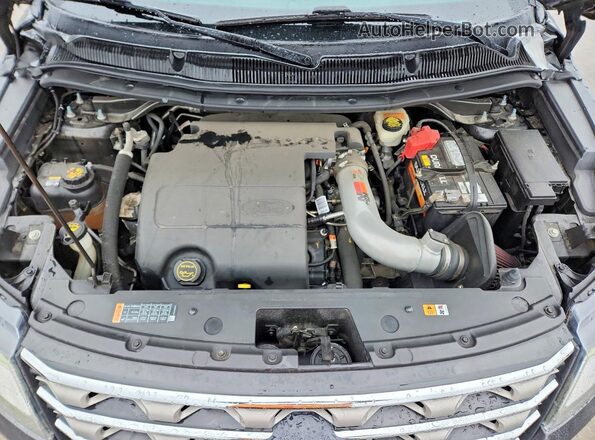 1FM5K8D85HGE13092 2017 FORD EXPLORER Gray Engine compartment view