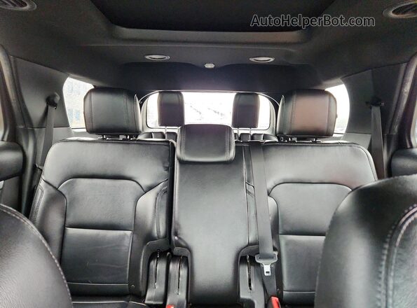 1FM5K8D85HGE13092 2017 FORD EXPLORER Gray Rear seats view