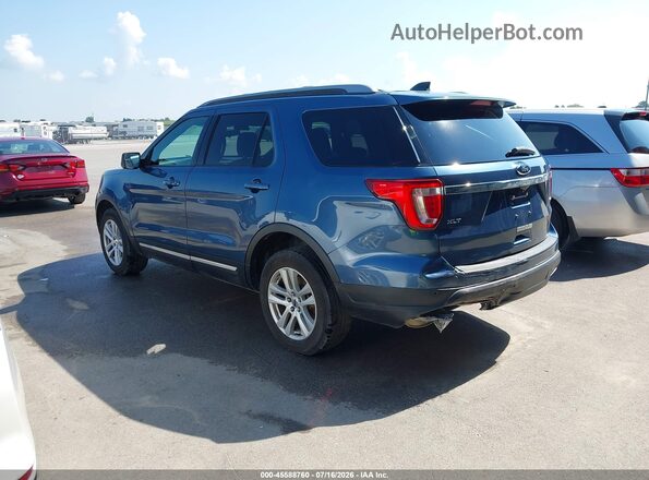 1FM5K8D85JGA42263 2018 FORD EXPLORER Blue უკანა მარცხენა