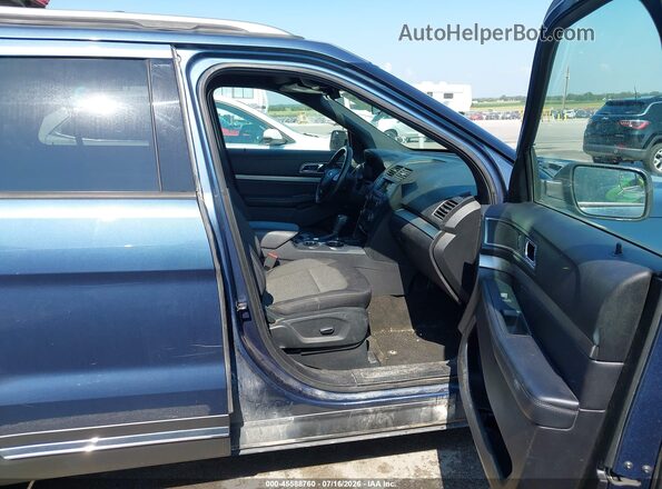 1FM5K8D85JGA42263 2018 FORD EXPLORER Blue წინა სალონის ხედი
