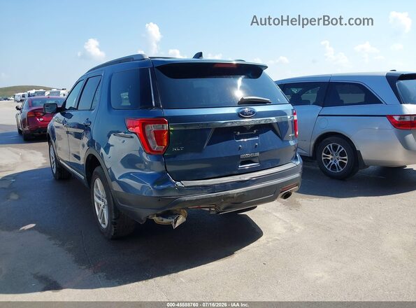 1FM5K8D85JGA42263 2018 FORD EXPLORER Blue წინა ხედი