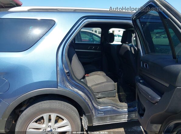 1FM5K8D85JGA42263 2018 FORD EXPLORER Blue VIN კოდის სტიკერის ხედი