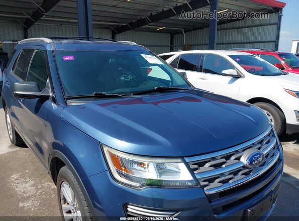 1FM5K8D85JGA42263 2018 FORD EXPLORER Blue 