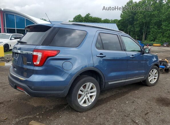 1FM5K8D85JGA94430 2018 FORD EXPLORER Blue უკანა მარჯვენა