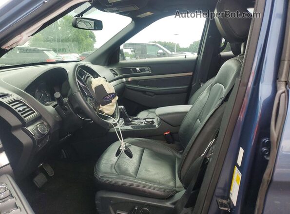 1FM5K8D85JGA94430 2018 FORD EXPLORER Blue წინა სალონის ხედი