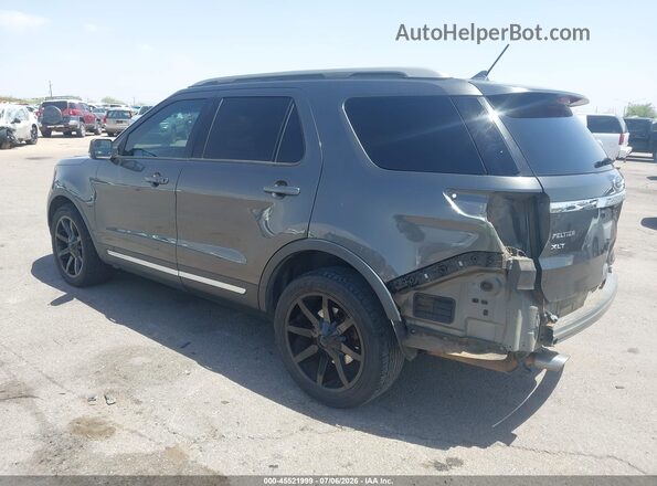 1FM5K8D85JGA97232 2018 FORD EXPLORER Gray უკანა მარცხენა