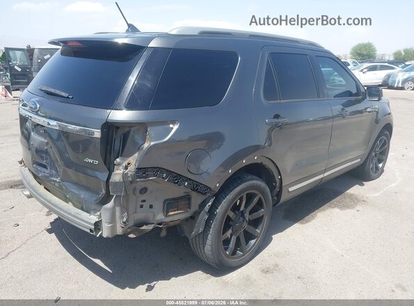 1FM5K8D85JGA97232 2018 FORD EXPLORER Gray უკანა მარჯვენა
