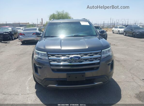 1FM5K8D85JGA97232 2018 FORD EXPLORER Gray უკანა სალონის ხედი