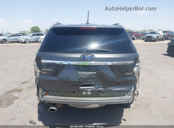 1FM5K8D85JGA97232 2018 FORD EXPLORER Gray 