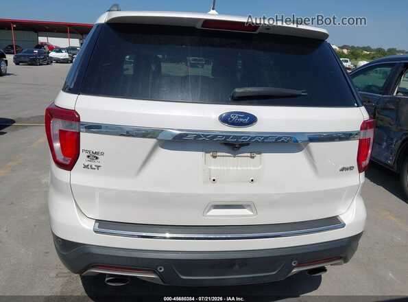 1FM5K8D85JGB02445 2018 FORD EXPLORER White 