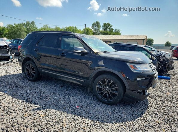 1FM5K8D85JGC83627 2018 FORD EXPLORER Black Front right