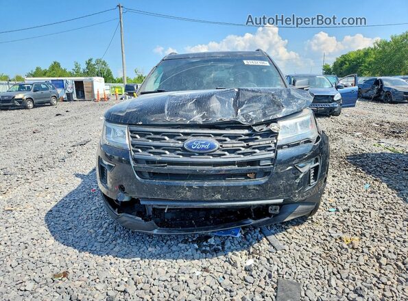 1FM5K8D85JGC83627 2018 FORD EXPLORER Black Front view