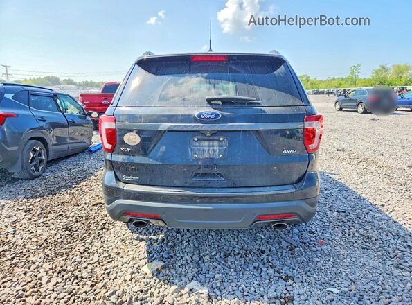1FM5K8D85JGC83627 2018 FORD EXPLORER Black Rear view