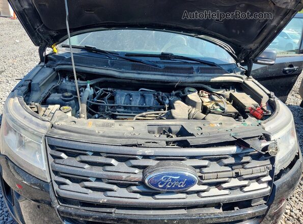 1FM5K8D85JGC83627 2018 FORD EXPLORER Black Rear interior view