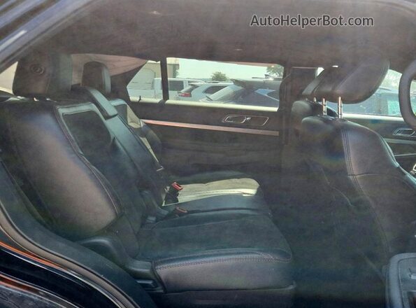 1FM5K8D85JGC83627 2018 FORD EXPLORER Black Rear seats view