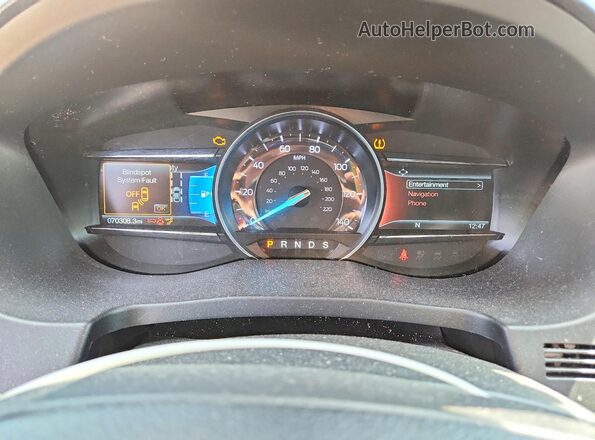 1FM5K8D85KGA01603 2019 FORD EXPLORER White Սարքավորումների վահանակի տեսք