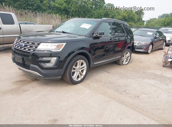 1FM5K8D86GGC38107 2016 FORD EXPLORER Black წინა მარცხენა ხედი სამი მეოთხედიდან
