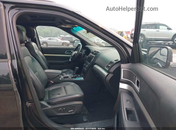 1FM5K8D86GGC38107 2016 FORD EXPLORER Black წინა სალონის ხედი