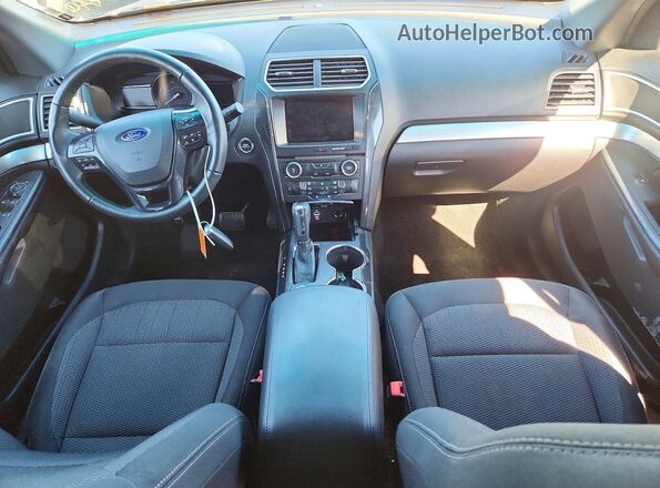 1FM5K8D86GGD11329 2016 FORD EXPLORER Blue Vista del salpicadero