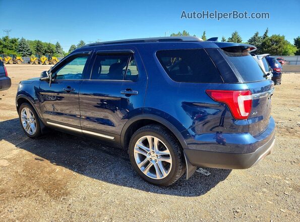1FM5K8D86GGD11329 2016 FORD EXPLORER Blue Trasero izquierdo