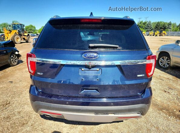 1FM5K8D86GGD11329 2016 FORD EXPLORER Blue Vista trasera