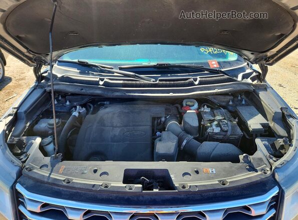 1FM5K8D86GGD11329 2016 FORD EXPLORER Blue Vista interior trasera