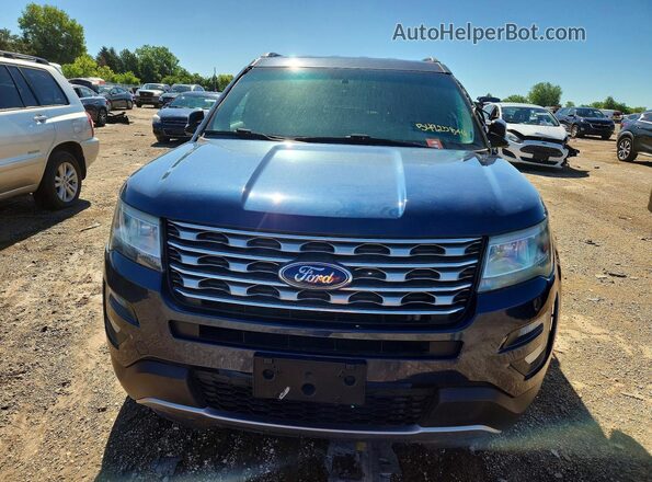 1FM5K8D86GGD11329 2016 FORD EXPLORER Blue Vista frontal