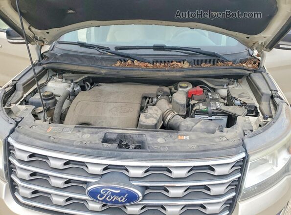 1FM5K8D86HGC79452 2017 FORD EXPLORER Tan Շարժիչի բաժամունքի տեսք