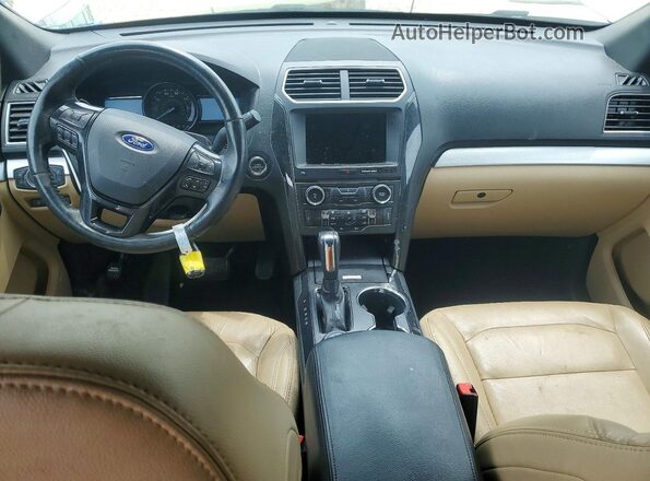 1FM5K8D86HGC79452 2017 FORD EXPLORER Tan Առջևի վահանակի տեսք