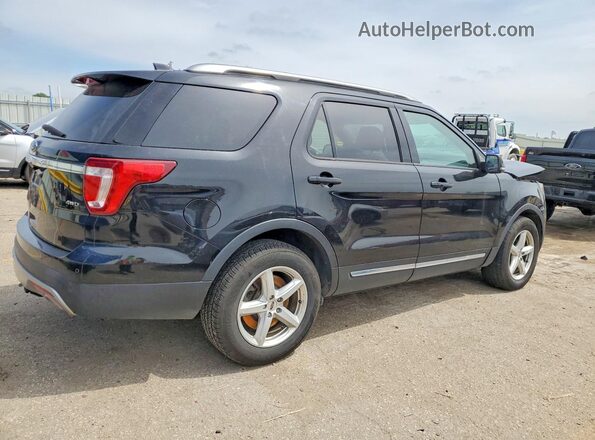 1FM5K8D86HGD14362 2017 FORD EXPLORER Black Задня права чверть