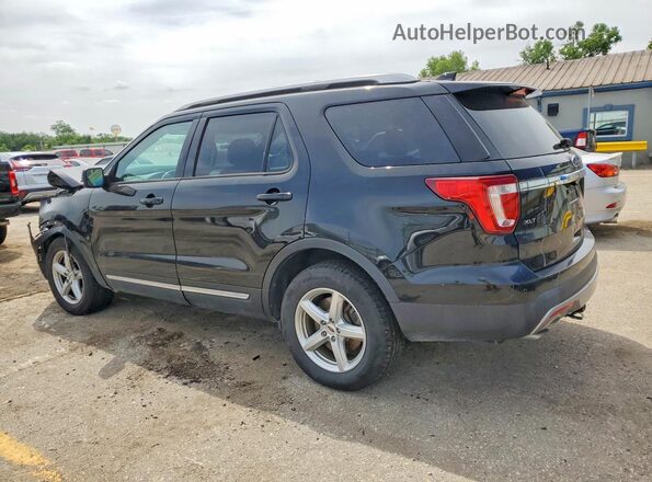 1FM5K8D86HGD14362 2017 FORD EXPLORER Black Задня ліва чверть