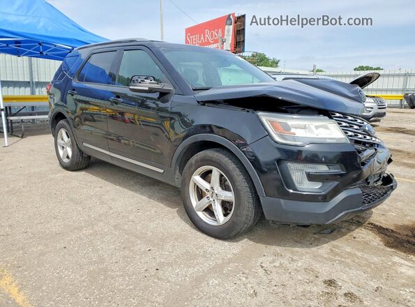 1FM5K8D86HGD14362 2017 FORD EXPLORER Black Передня права чверть