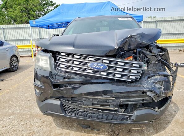 1FM5K8D86HGD14362 2017 FORD EXPLORER Black Вид спереду