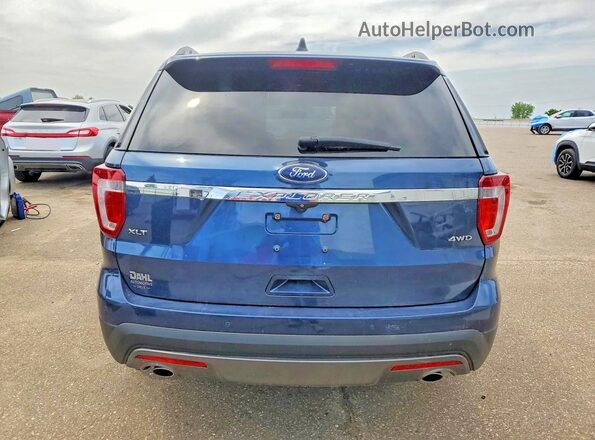 1FM5K8D86HGD52478 2017 FORD EXPLORER Синий Вид сзади